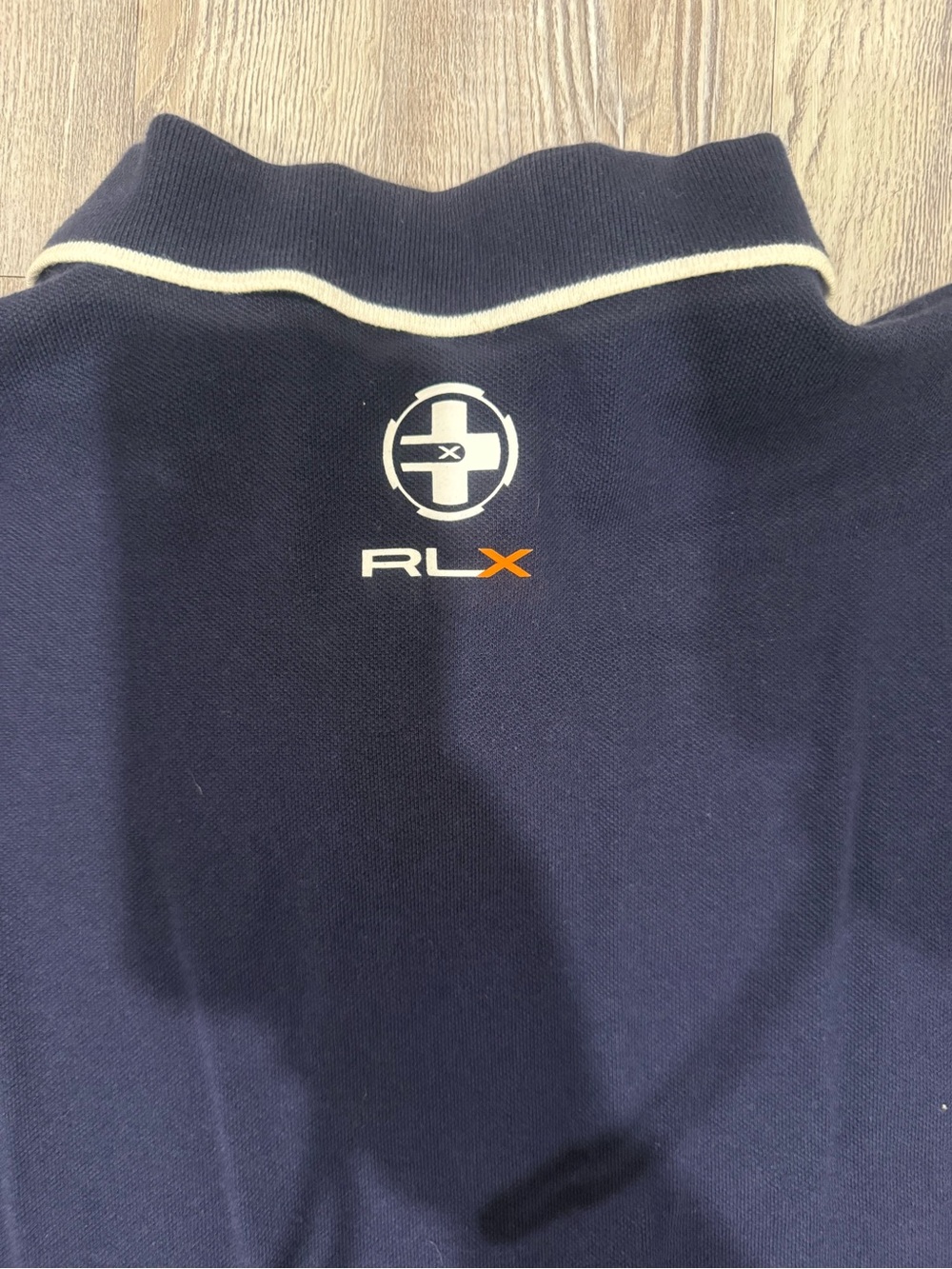 Ralph Lauren Navy Polo with Orange Accent and Sailing Patches - Picture 6 of 6